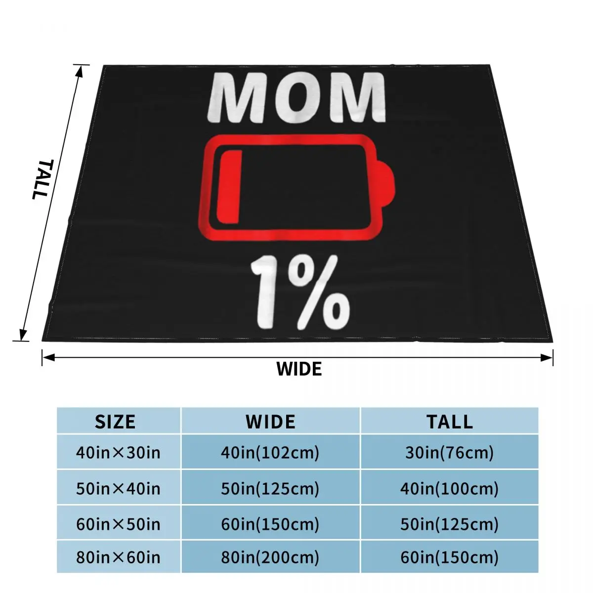 Красивое уставленное одеяло для мамы с низким зарядом батареи женщин подарок на