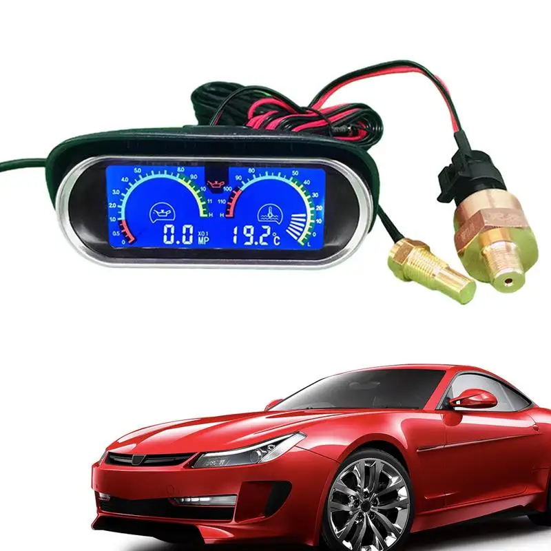 

2 в 1 автомобильный Автомобильный измеритель температуры воды многофункциональный автомобильный измеритель модный универсальный автомобильный измеритель с точным измерением