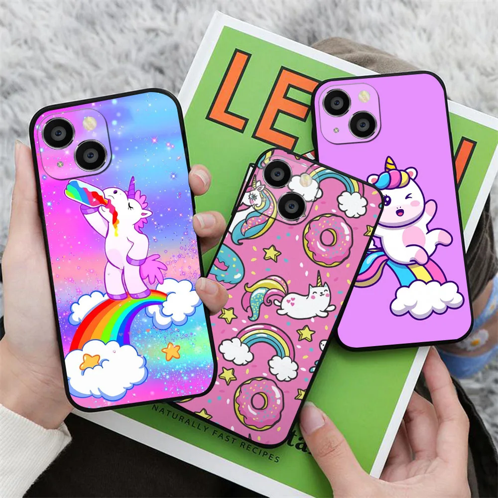 Матовый черный чехол для Xiaomi Redmi Note 9 9S 10 10S 11 11T 11S Pro Max KD-70 Pimk Unicorn