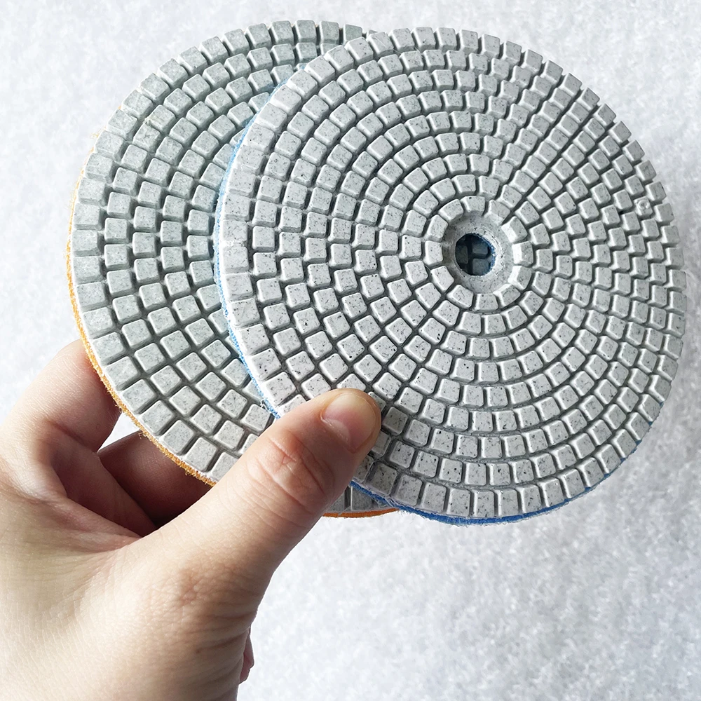 1 шт. 5 дюймов 125 мм Алмазная полимерная Подушка, влажный шлифовальный диск для шлифования камня, гранита, мрамора, камня, керамической плитки