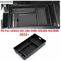 car central control armrest storage box organizer for lexus nx 260 350h nx260 nx350h 2022 2023 auto plastic interior accessories