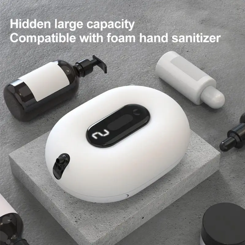 

Wall-mounted Soap Dispenser Automatic Induction Foam Washing Mobile Phone Contactless Digital Display Infrared Soap Dispenser