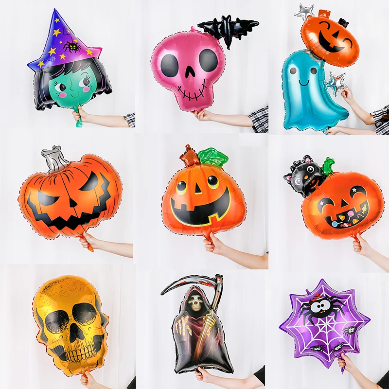 

Новинка, воздушный шар в виде тыквы на Хэллоуин, украшение на Хэллоуин, воздушные шары из фольги в виде паука, надувная игрушка в виде розово...