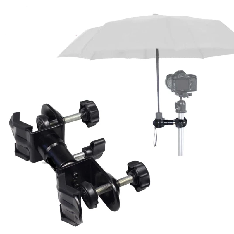 

Outdoor Photography Umbrella Fixing Clip Adjust Fixed Clamp Camera Tripod Mount Dropship