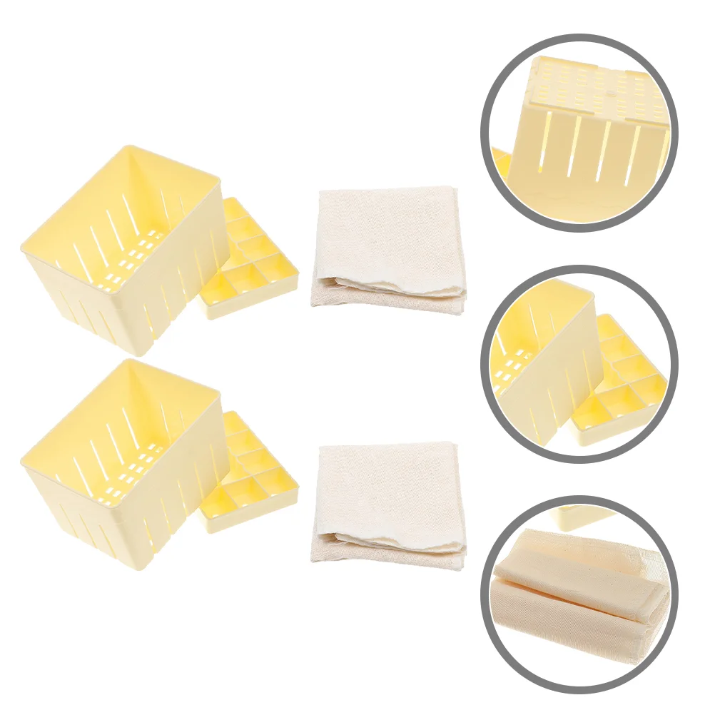 

Tofu Press Maker Cheese Presser Strainer Drainer Kit Making Tool Molds Cloth Mold Pressing Paneer Cheesecloth Water Wood Tray