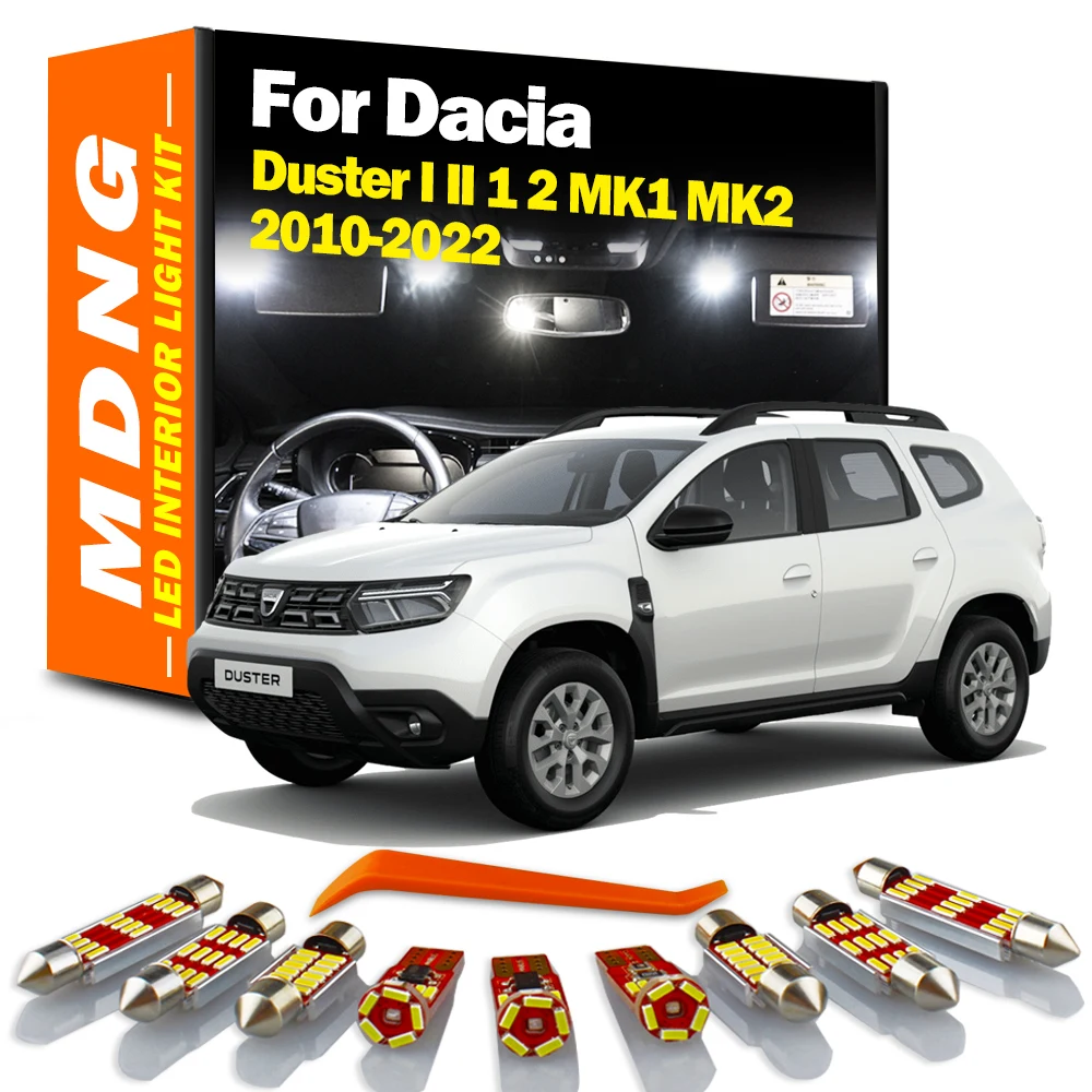 MDNG Canbus LED Interior Light Kit For Dacia Duster I II 1 2