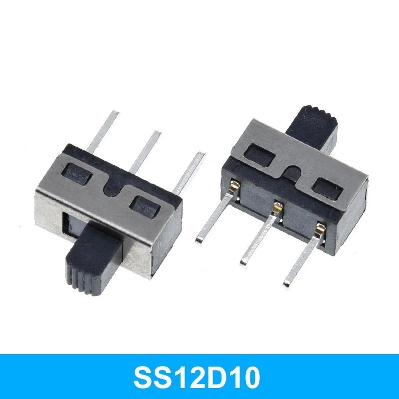 

10/30 шт. SS12D10 SS12D06 тумблер 3 контакта прямая ручка на ножках высота 5 мм расстояние 4,7 мм 3A 250 В SS12D10 выключатели питания
