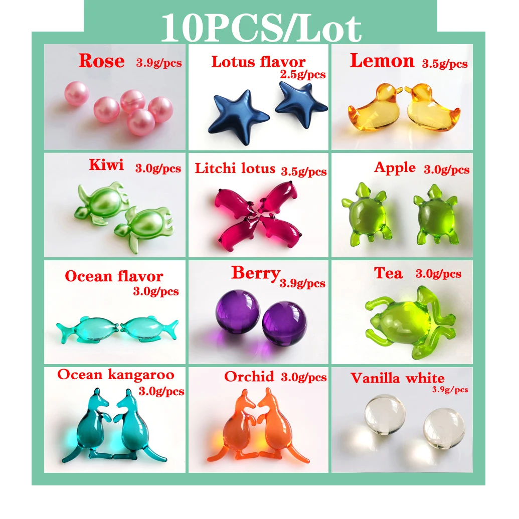 

10PCS/Lot Spa Essential Oil Bath Oil Beads Pearl Bath Bead Body Moisturizing Essential Oil Prevents Skin From Drying