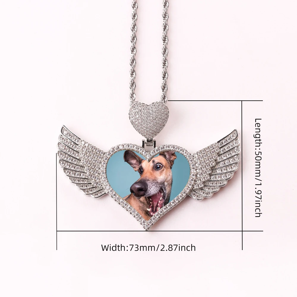 Цепочка с подвеской в стиле хип-хоп Ювелирное Украшение кулоном виде сердца