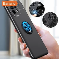 bananq magnetic ring stand phone accessories cover for xiaomi cc9 poco f1 c3 c31 m2 m3 m4 x2 x3 x4 gt pro 4g 5g shockproof case