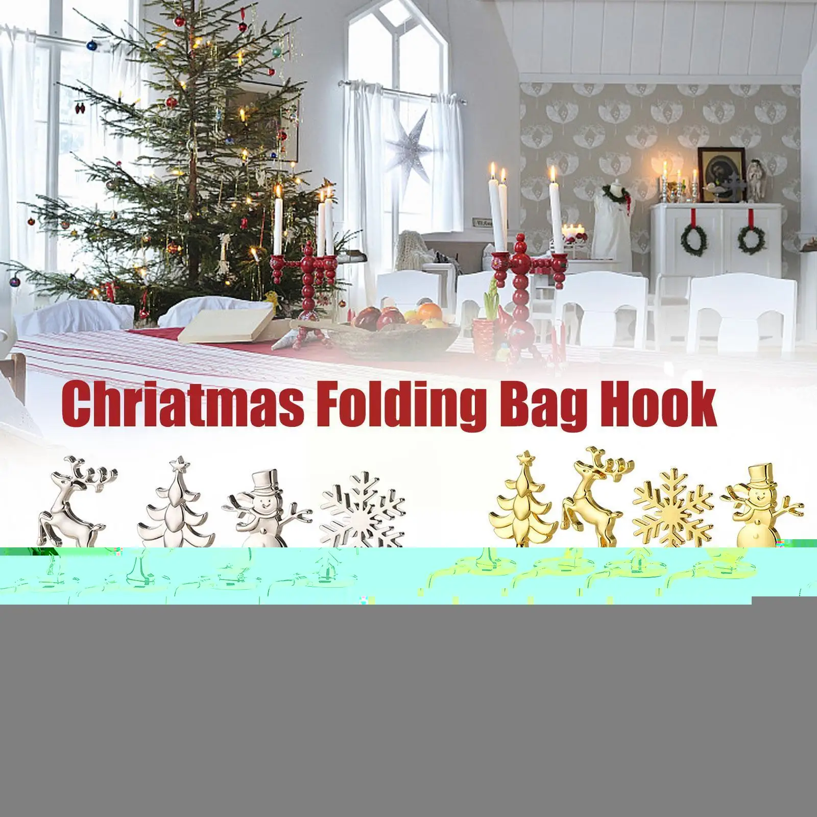 

Christmas Snowflake Hook Metal Snowflake Hook Household Christmas Fireplace Gifts Supplies Pendant Socks Metal V9n1