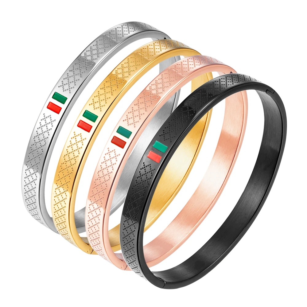 Мужские и женские браслеты ювелирные изделия из нержавеющей стали 304 красный