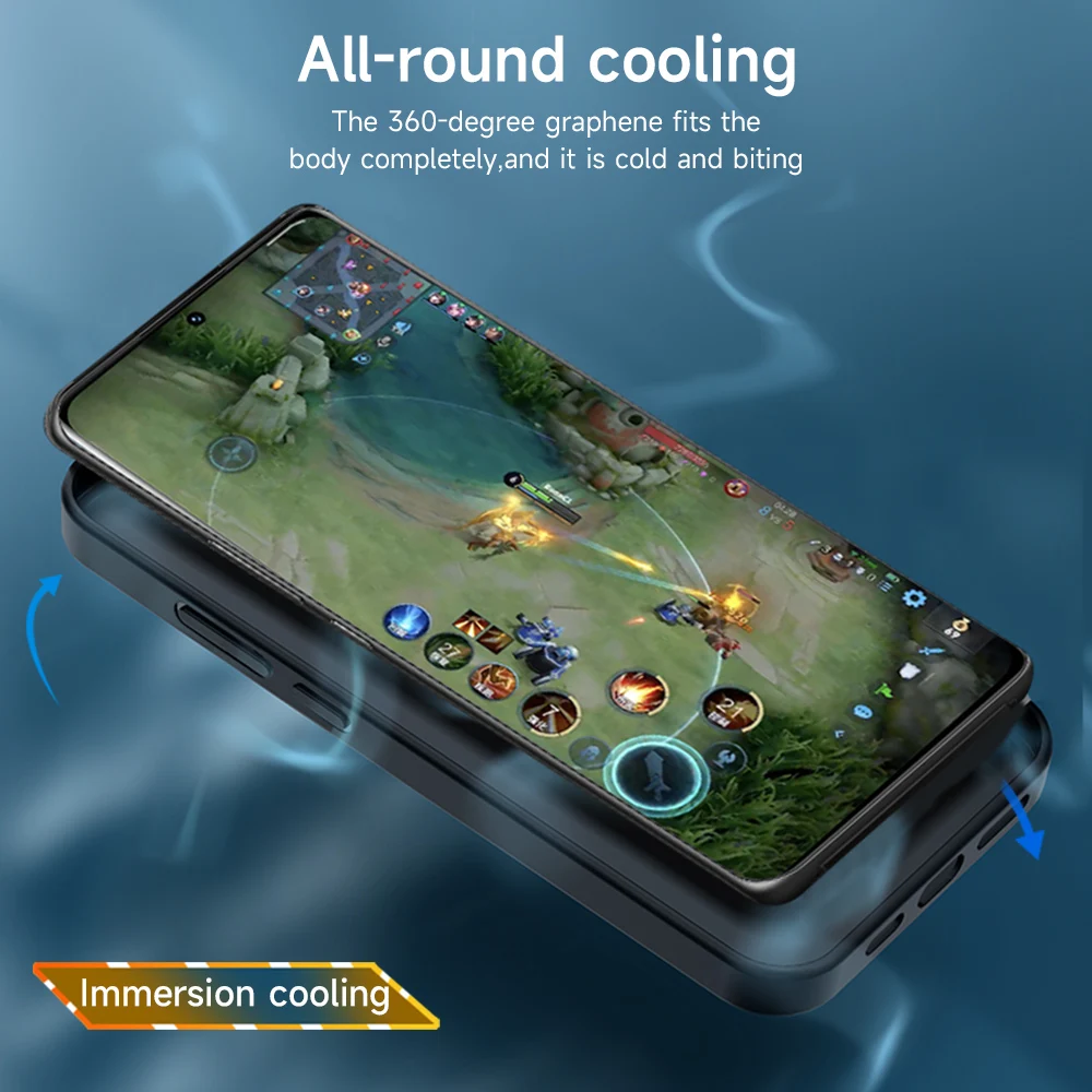 For POCO F4 gt case Heat dissipation Graphene cooling Alloy Anti-drop cases For Poco F4 F3 pro protective cover fundas coque