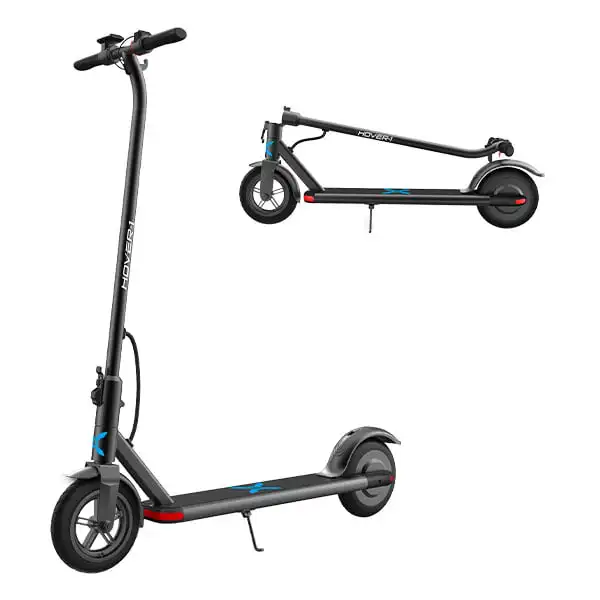 

Folding Scooter, LCD Display, Air-Filled Tires, 16 MPH Max Speed - Black
