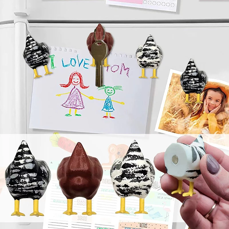 

1 Pc Funny Chicken Butt Fridge Magnets Refrigerator Sticker Creative Key Hook Home Resin Craft Ornament Decoration
