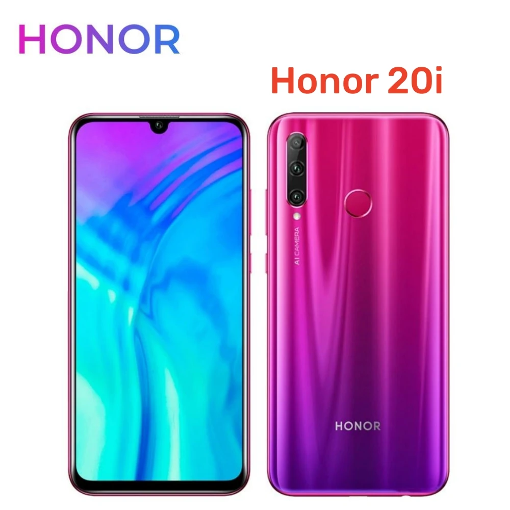 HONOR 20i Smartphon Android 6.21 inch 32MP+24MP Camera 4G Network Mobile phones 6GB 128GB Original Google Play Store Cell phone