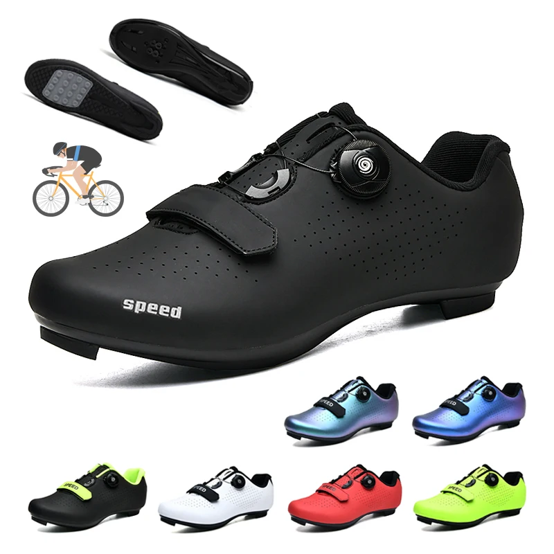 2023 New Road Bicycle Shoes Men Cycling Sneaker Mtb Clits Ro