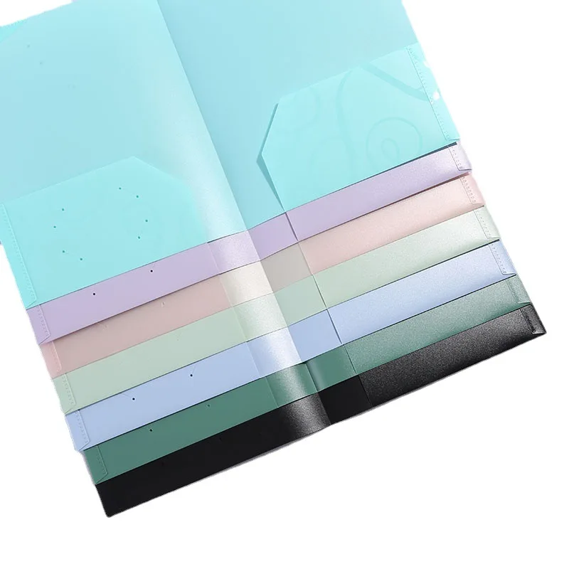 

1Pieces of A4 File Folders Bags Storage Folders Filing Products Candy Colorful File Bag Tickets Folders