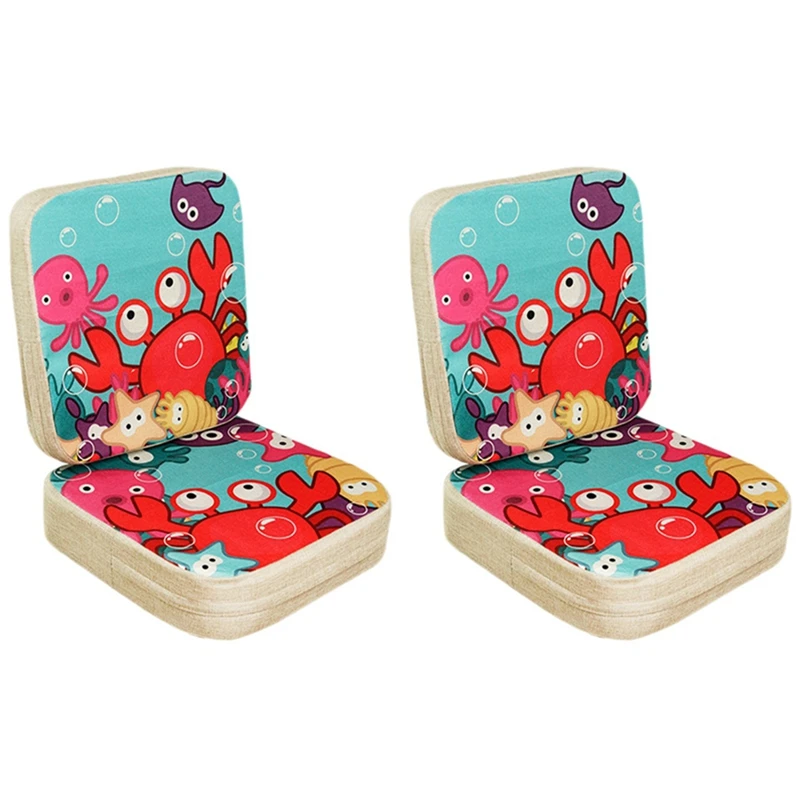 

4 Pcs Baby Dining Chair Cushion Kids Increased Chair Pad Adjustable Highchair Chair Booster Cushion Seat Chair For Baby