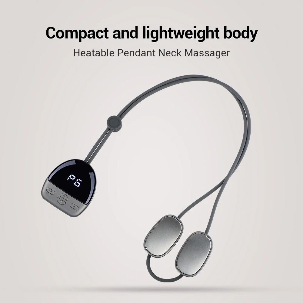 

Micro-current Cervical Spine Massager Electric Neck Massager Smart TENS+EMS Portable Hot Compress Shoulder and Neck Massager