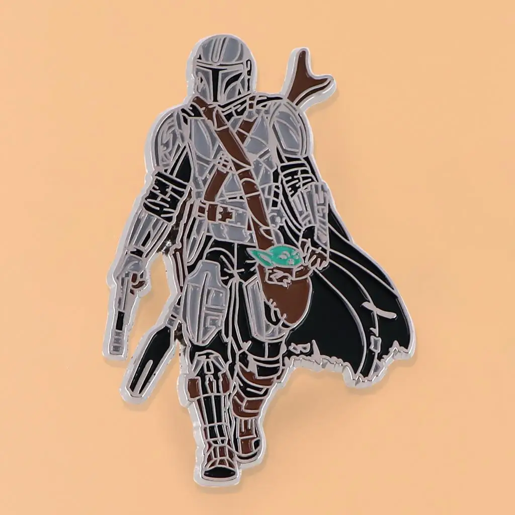 Мужская брошь в виде рыцаря значок на лацкан