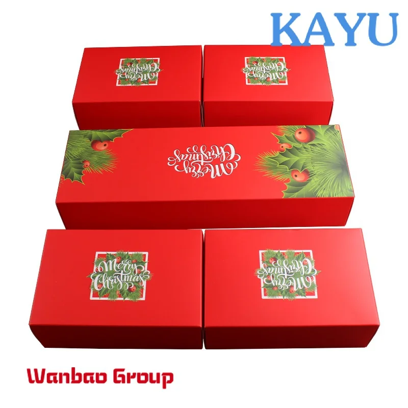 Custom LOGO Paper Product Cookie Candy Chocolate Cookie Packaging Box Merry Christmas Present Eve Box