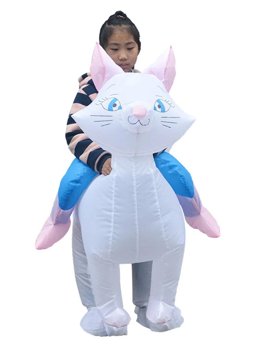 

JYZCOS Cute Cat Inflatable Costume Ride On Animal Cat Cosplay For Children Birthday Party Halloween Suit