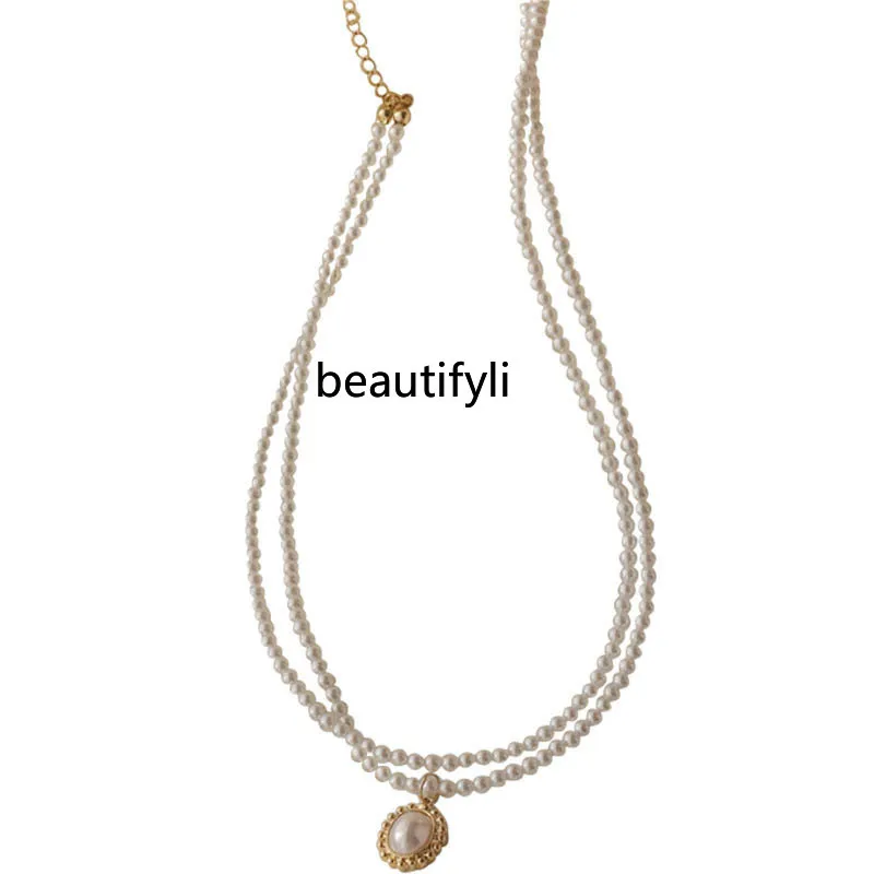 

HJ Fashion Women's Clavicle Chain Pearl Pendant