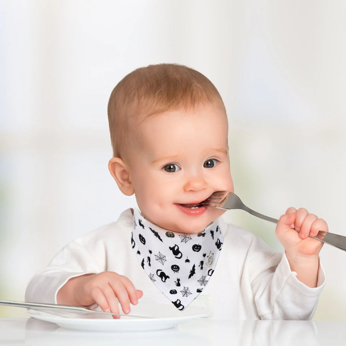 

Baby Bib Bibstrianglecotton Towel Saliva Bandana Dining Unisex Boys Snap Scarf Use Multi Snapsgirls Soft Stylish Absorbenthome