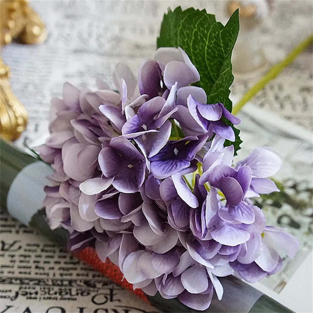 

Artificial Flowers Silk Cheap Hydrangea Bride Bouquet Wedding New Year Decoration for Vase Plants Arrangement Home Accessories