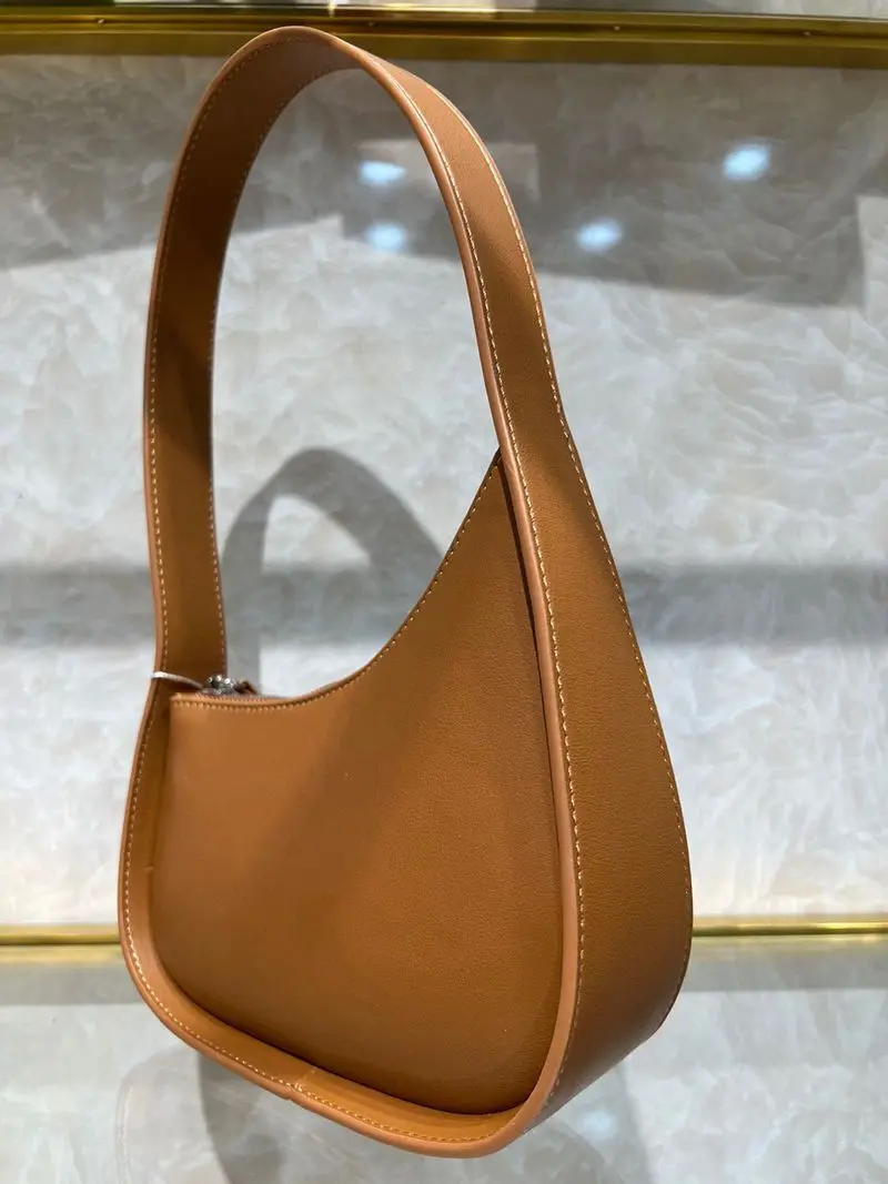 

Baobao Women's 2023 Design Sense Fashion Simple Leather One Shoulder Handheld Casual Bag Book Mobile Wallet Crescent Bag