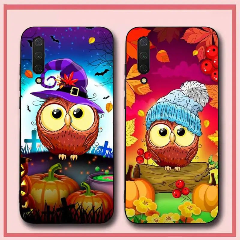 

Cartoon Owl Phone Case for Xiaomi mi 5 6 8 9 10 lite pro SE Mix 2s 3 F1 Max2 3
