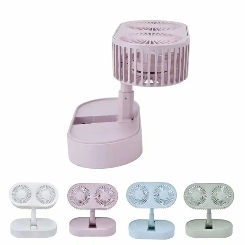 

Настольный вентилятор с двумя вентиляторами, подъемный дизайн для гостиной, спальни, офиса