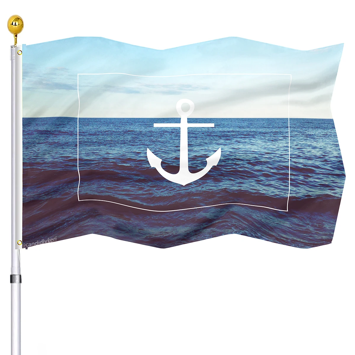 

Якорный флаг красный полосатый флаг для лодки, декоративный подарок для дома, флаг для сада полиэстер, баннер с латунными люверсами, внутренний и наружный Декор