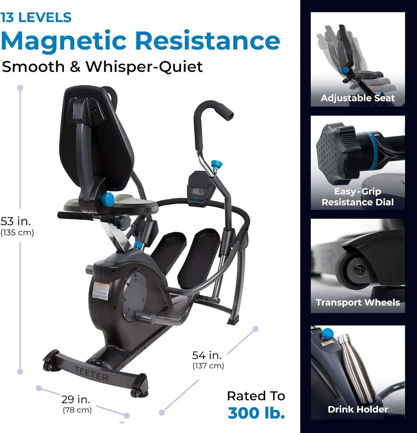 Stepper Recumbent Cross Trainer — нулевые ударные упражнения физиотерапия технология ствола