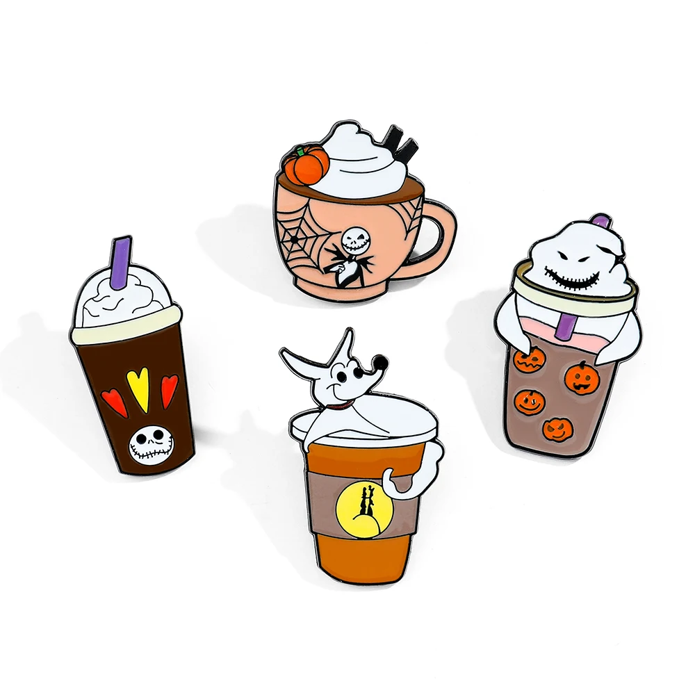 Милый мультяшный Кошмар перед Рождеством брошь творческая личность молочный чай