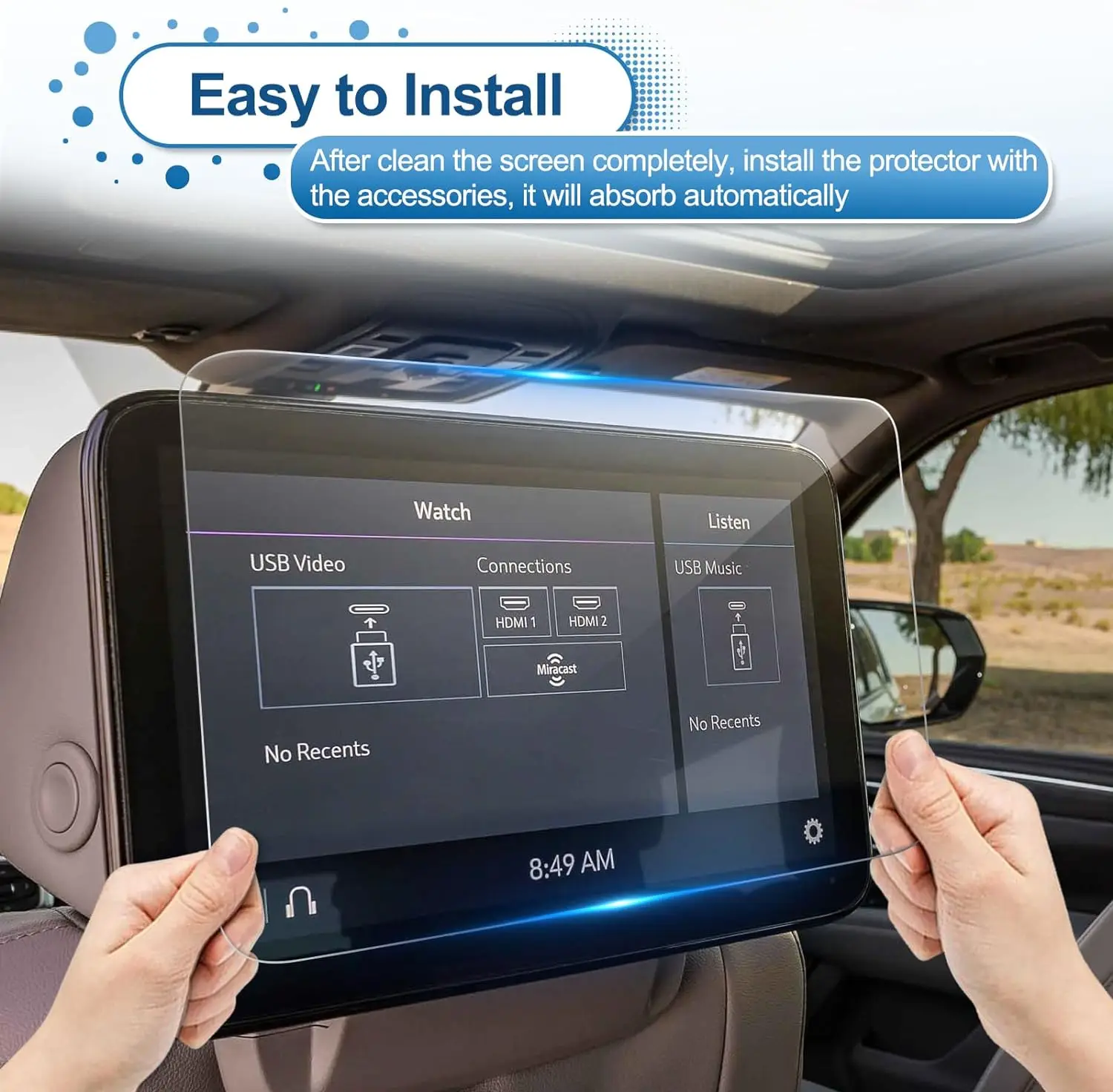 2 шт. Защитная пленка для 2023 2021 2022 GMC Yukon Denali 12 6 дюйма