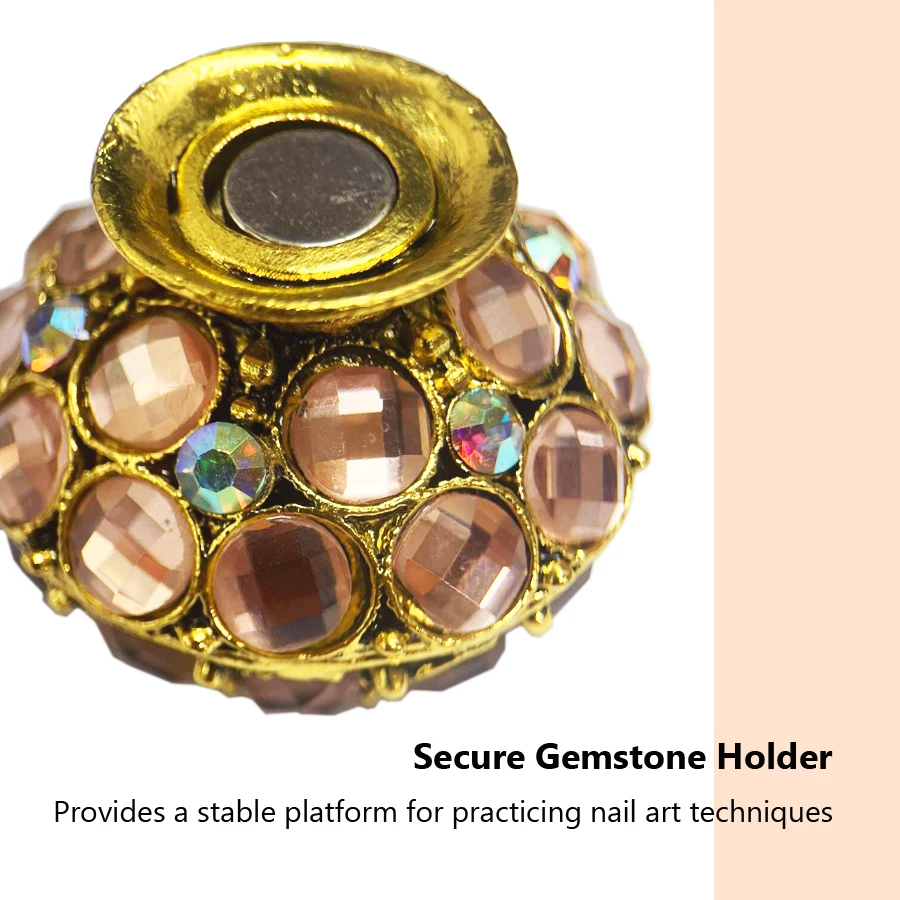 Магнитный Держатель Для Дизайна Ногтей В Стиле Ретро Акриловый Кристалл