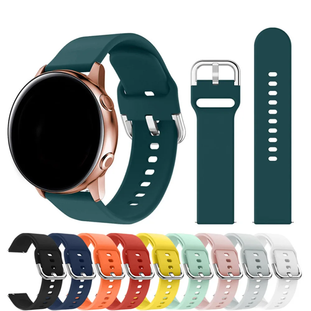 

Ремешок сменный для наручных часов, спортивный браслет для Samsung Galaxy Watch Active 2 40 мм 44 мм 3 Gear 20 мм 22 мм