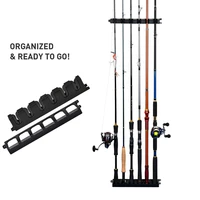 fishing rod storage rack wall mounted fishing rod holder store 6 rods applicable rod diameter 5 11mm great fishing pole holder