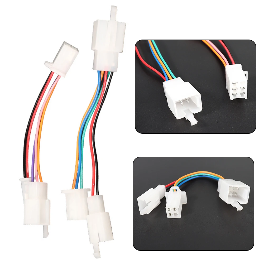 

1pc Adapter Cable Electric Scooter Anti-theft Alarm Adapter Cable SM 6 To 2+4/2+4 To 6 Durable ABS Ebike Accessories