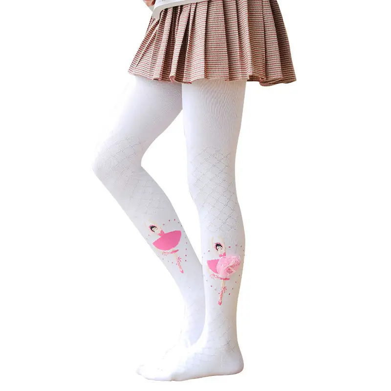 

Cute Ballet Princess Girls Tights Cotton Children Pantyhose Knitted Baby Girls Stockings Spring Autumn Baby Girl Tights 1-9 Yrs