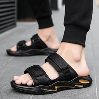 designer men slippers new canvas flip flops summer fashion beach casual sandals outdoor home bathroom rubber sole platform shoes