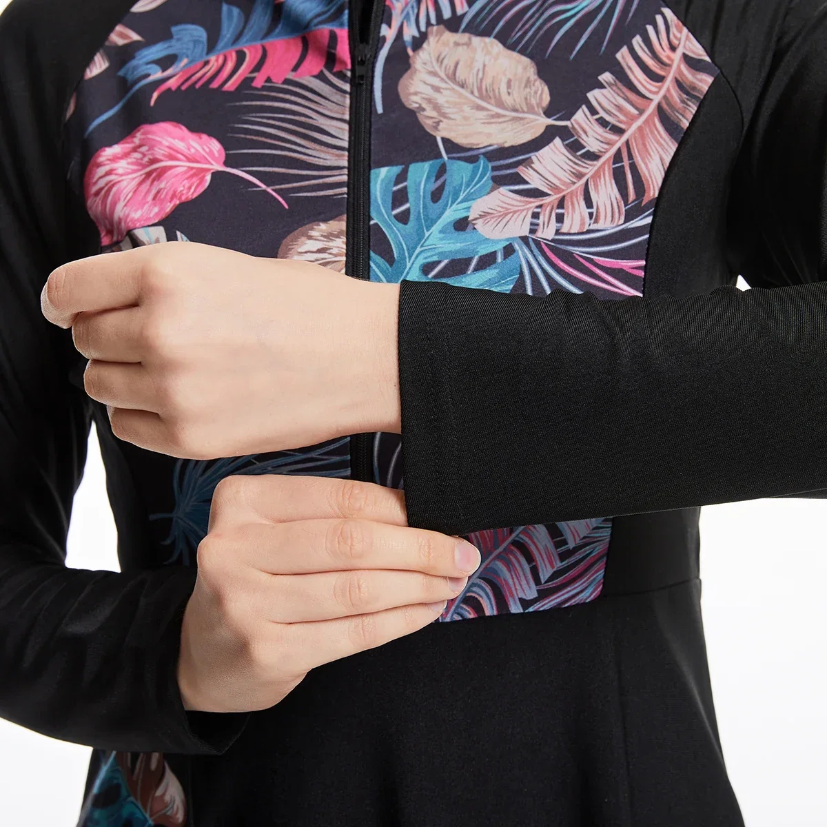 Турецкая Дубайская одежда для купания Женский Модный Купальник с длинным