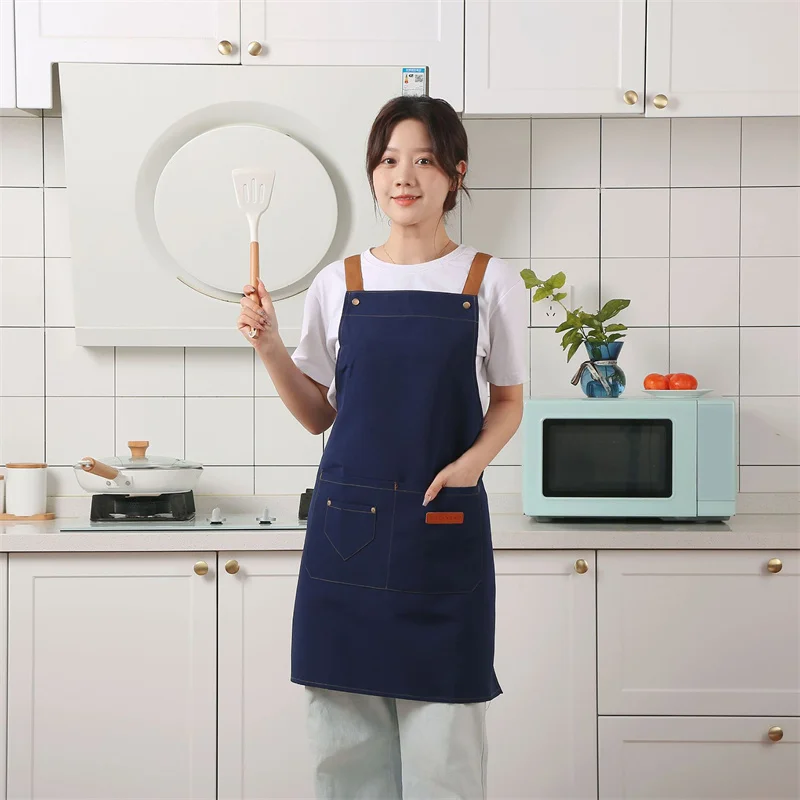 Модные Кухонные Фартуки Для Женщин И Мужчин, Спецодежда Для Гриля, Шеф ...