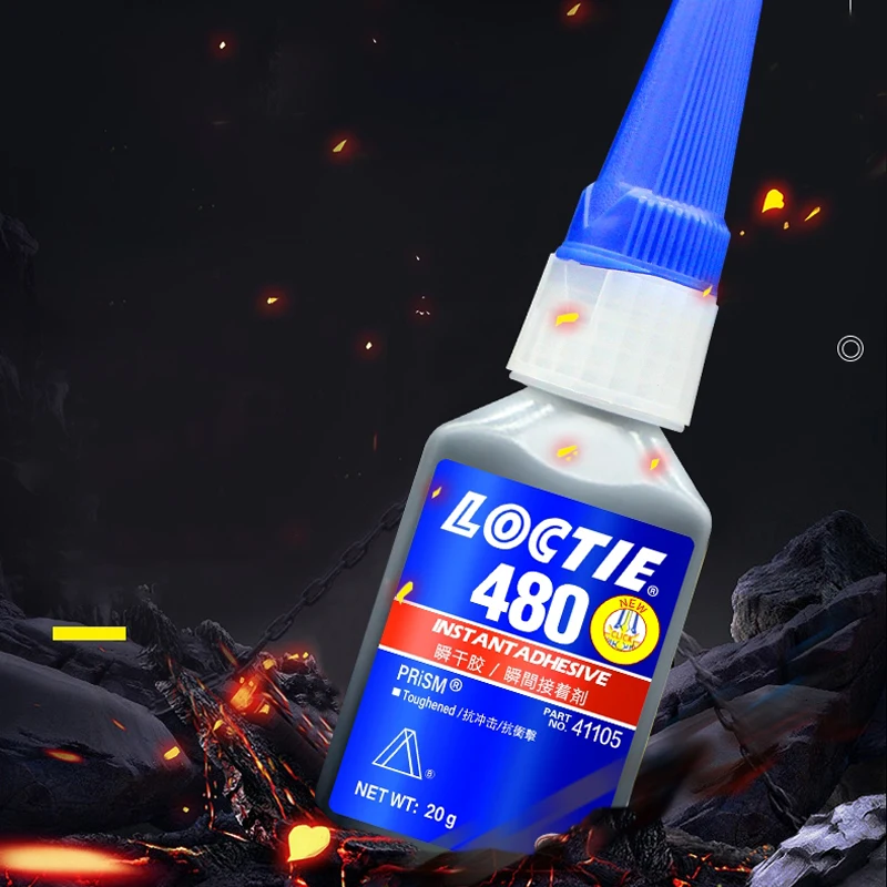 СУПЕРКЛЕЙ черной резины с низкой вязкостью 20 г Loctite 480 | Шпаклевка
