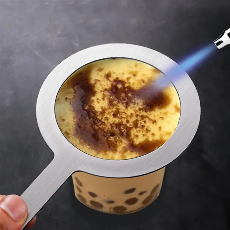 

2pcs/set Stainless Steel Milk Tea Ring Baking Milk Cup Rim Protective Cover with Handle for Tea Shop Dessert Shop Cafe