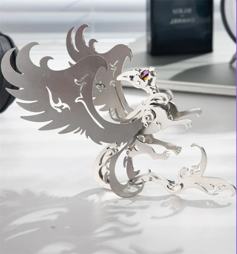 3D Metal Cat Princess Puzzle Model Building Kits Furry Maine Coon Mechanical Animals DIY Assembly Toy - 37PCS+