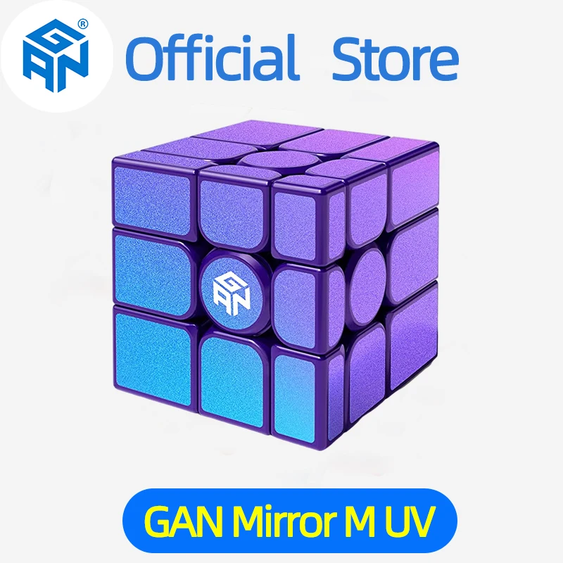 

Gan 3x3 зеркальный УФ-куб 3X3x3 Магнитный куб профессиональный, игрушки-головоломки, антистресс, с покрытием, детские подарки Gan Mirror M UV