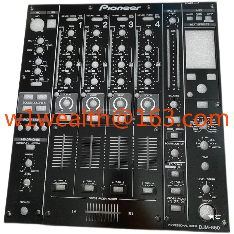 Фото Полный комплект панели DJM-850, плата фейдеров, металлическая пластина, аксессуары для микшерной панели №1